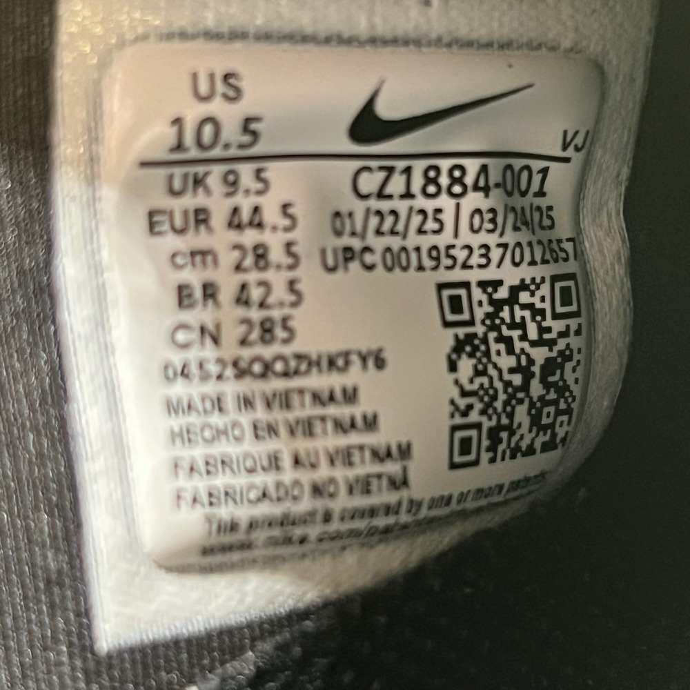 Nike Free Run 5.0 Men's Size 10.5 Black White Running Shoes Sneakers CZ1884-001 - Picture 9 of 10